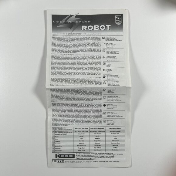 AMT ERTL Vintage Lost in Space Robot Plastic Model Kit #8458 1998 - Picture 11 of 14